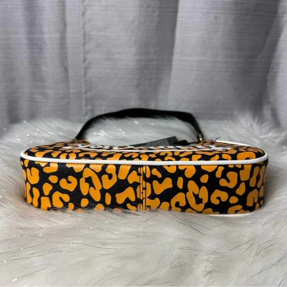 VON DUTCH orange cheetah leopard shoulder bag - Picture 6 of 8